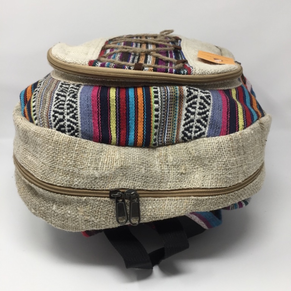 Unisex Himalayan Hemp Backpack w/ Laptop Sleeve - Picture 7 of 8